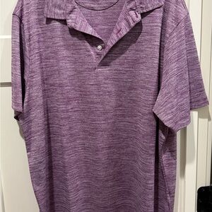 Daniel Cremieux Purple Polo Shirt with Textured Finish